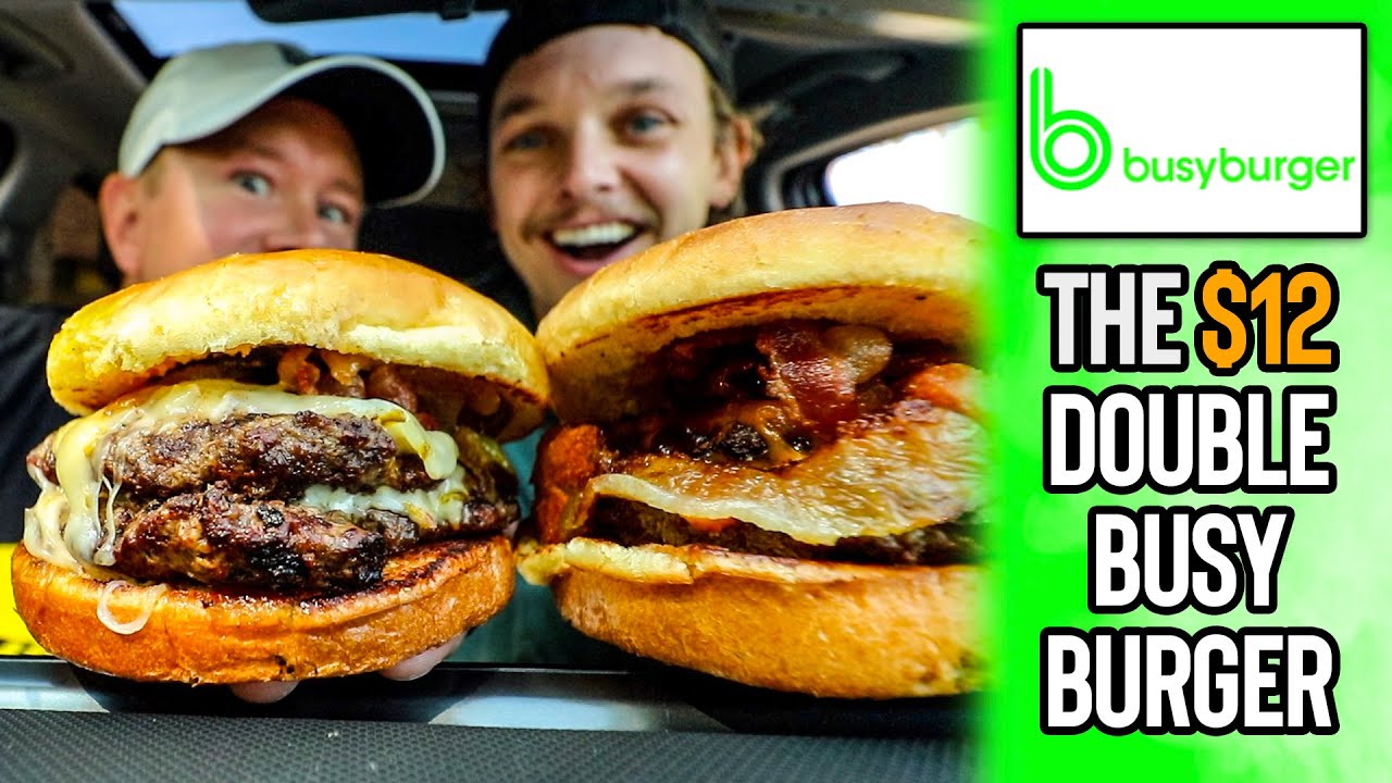 Taste Testing Busy Burger's Double Cheeseburgers near UIC Campus in