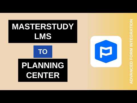 MasterStudy LMS to Planning Center Integration Tutorial | AFI