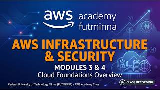 AWS Academy FUTMINNA Cloud Foundations  - Module 3 & 4 - AWS Infrastructure and Security
