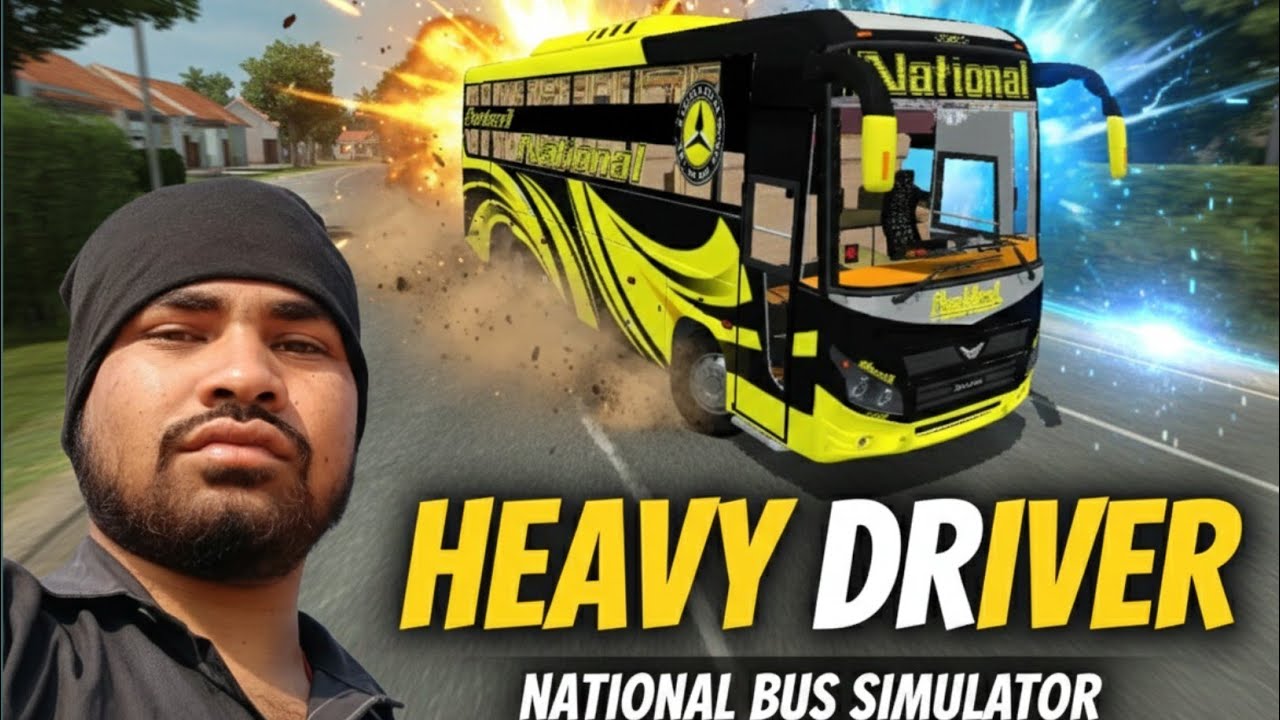 🔥 नेशनल बस का ज़बरदस्त सफ़र गाँव में | Bus Simulator🌴 गाँव की सड़कों पर नेशनल बस | BUSSID गेमप्ले 