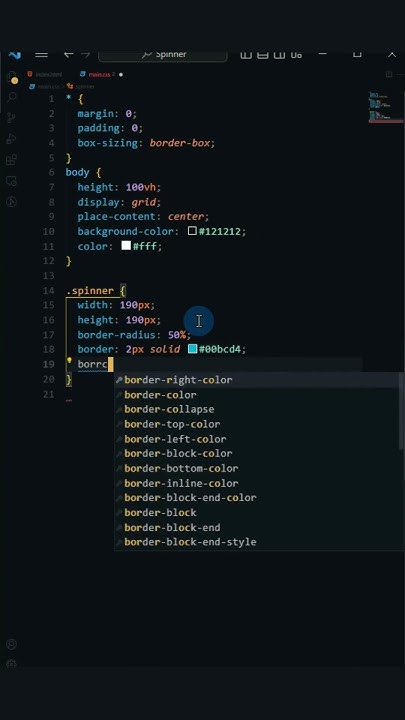 Create a Spinner Pure CSS - #shorts - YouTube