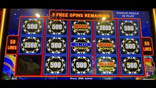 2 jackpots on $50 spins High Stakes Slot: $1k mini & minor + 3 mini on back-up spins #lightninglink