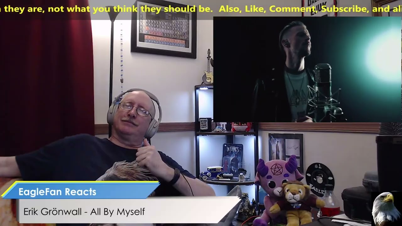 EagleFan Reacts to All By Myself (Cover) by Erik Grönwall - I LOVE IT!!!