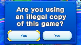 New Super Mario Bros. U - Anti Piracy Screen