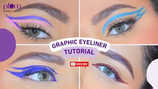 some easy graphic liner ideas ✨ #graphicliner #easygraphicliner #water, graphic eyeliner