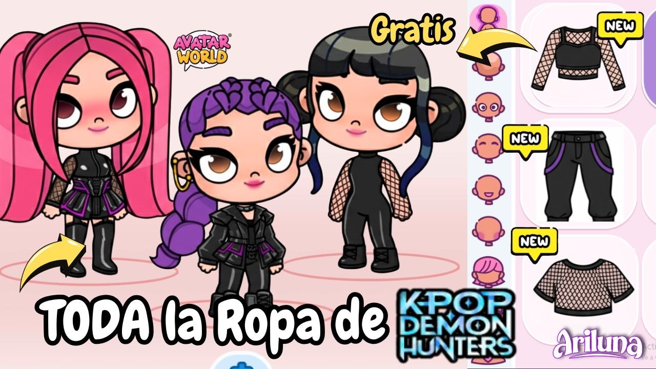 😱 TODOS los OUTFITS de las GUERRERAS KPOP GRATIS ¡GUÍA FÁCIL! | Avatar World
