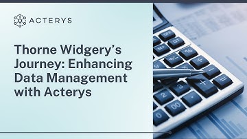 Acterys @ Thorne Widgery: Financial Planning & Analytics for Power BI & Excel, Xero, Workflowmax