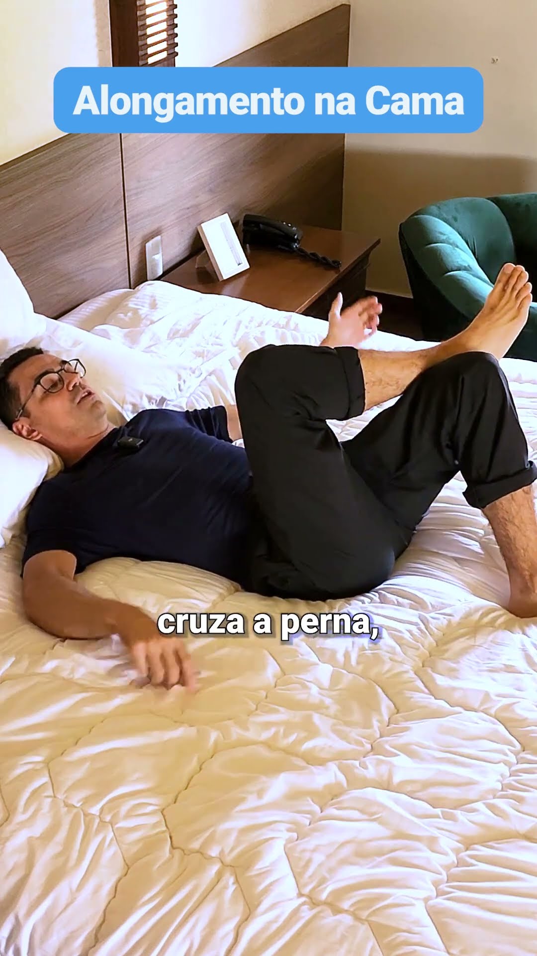 Faça esse alongamento na cama e veja o seu dia mudar! ?