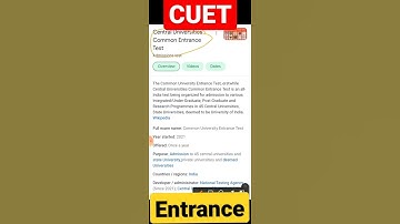 what is cuet?Hindi full explain. cuet kya hota hai .central university