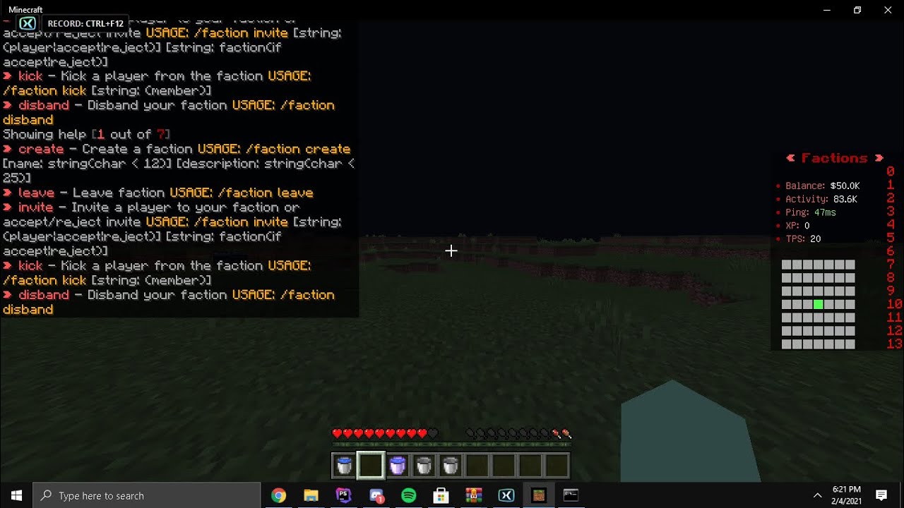 MCPE Factions Core v.4 Pocketmine 1.16 (Free Download) Factions / Shop ...