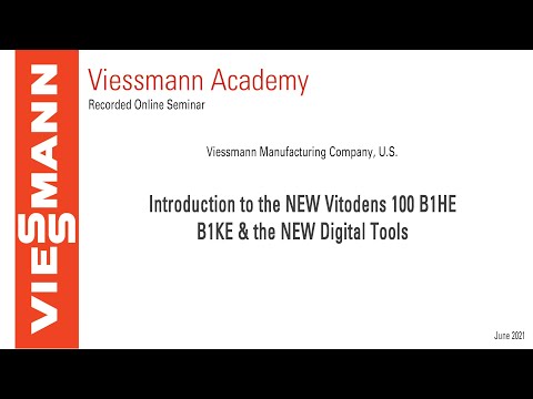 Online Seminar: Introduction to the NEW Vitodens 100 B1HE/B1KE & the NEW Digital Tools