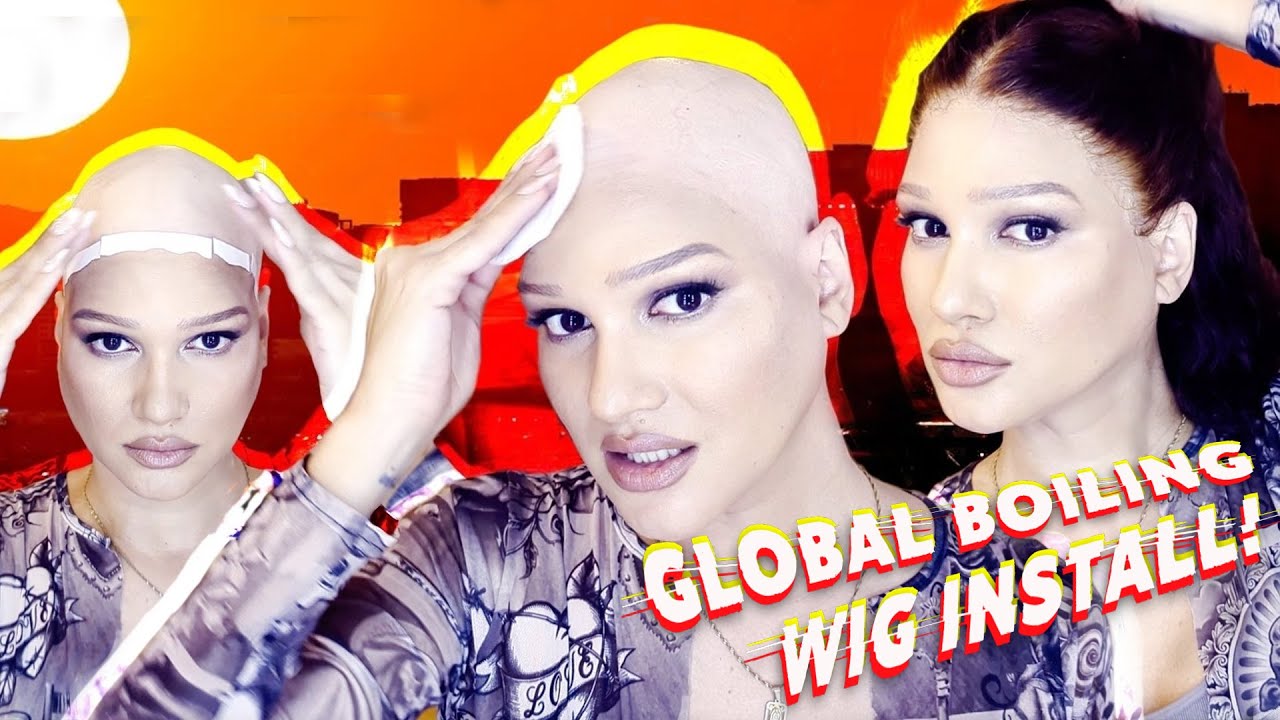 GLOBAL BOILING WIG INSTALL! | How to install a wig that will endure the heat