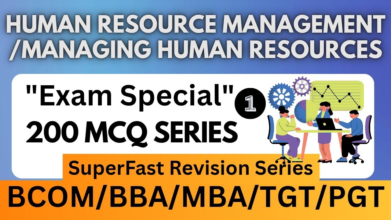 HRM MCQ 2025 🚨 Top 50 Human Resource Management Questions for BCom ...
