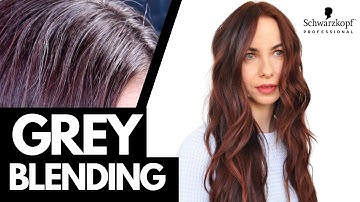 Grey Blending Dark Hair with Demi-Permanent Color