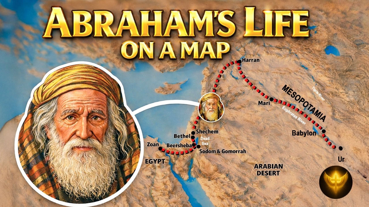 Вся жизнь Авраама на карте — библейское путешествие, раскрытое во всей красе.
