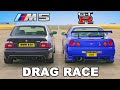 BMW E39 M5 v R34 GT-R Skyline: DRAG RACE