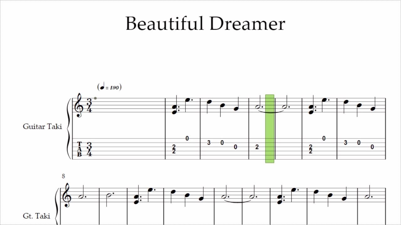 Tab譜 Beautiful Dreamer 9mm Parabellum Bullet 滝 Youtube