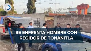 Regidor de Tonanitla se enfrenta a golpes con ciudadano en celebración a Santa Cecilia