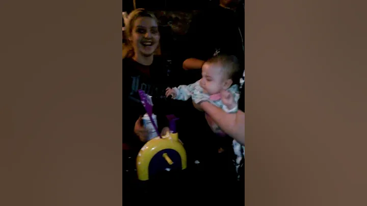 Baby Sophia wanted to play pieface!