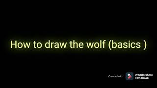 How to draw a wolf command dessiner un loup كيف ترسم ذئب