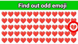 Find out odd emojis 😍😝 #guess #emoji #games #puzzle #quiz #emojichallenge #riddles