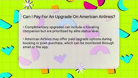 Can I Pay For An Upgrade On American Airlines? - Air Traffic Insider