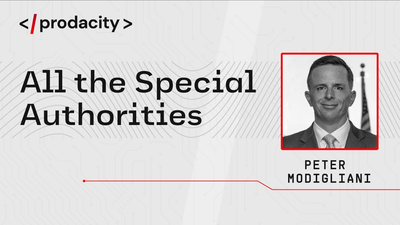 Prodacity: All the Special Authorities