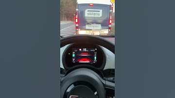 Emergency braking assist / AEB - Fiat 500e Electric #shorts