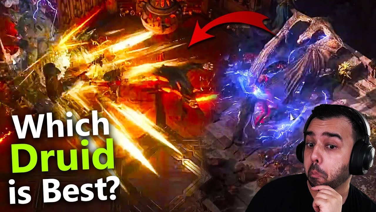 I watched NEW DRUID Gameplay for the STRONGEST Starter in POE 2 0.4