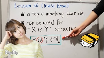 【JLPT N5 N4】Lesson36【must-know】Japanese particles. "は" particle.