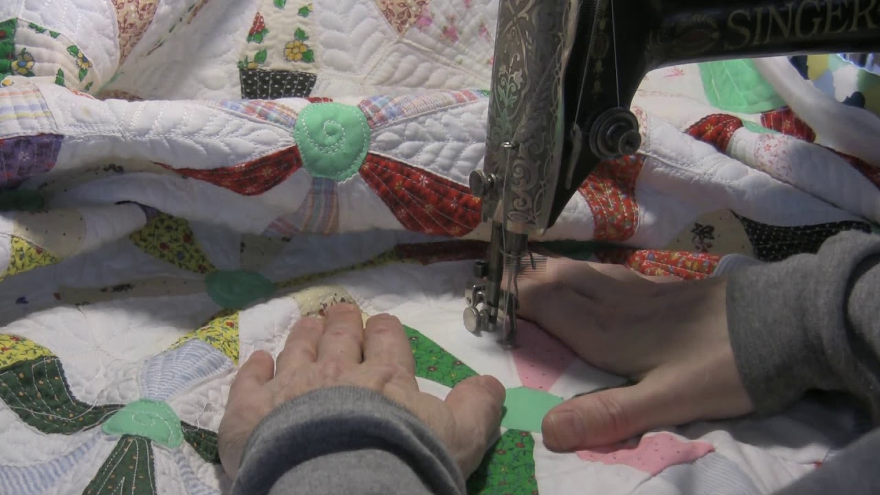 vintage endless chain quilt