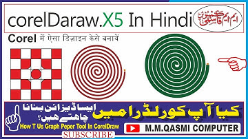 How to use Graph Paper Tool and Spiral Tool in CorelDraw  Learn CorelDraw in hindi tutorial2022