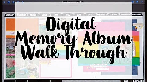 Memory Album Walk Through - iPad Scrapbook Album -...