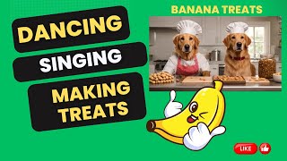 Banana Pup treats, Homemade Dog Treats