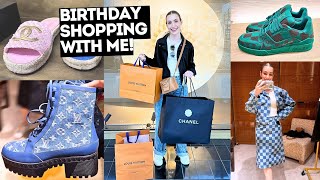 LUXURY SHOPPING VLOG! 🤑 Come birthday shopping with me! CHANEL, LOUIS VUITTON PHARRELL & REMIX