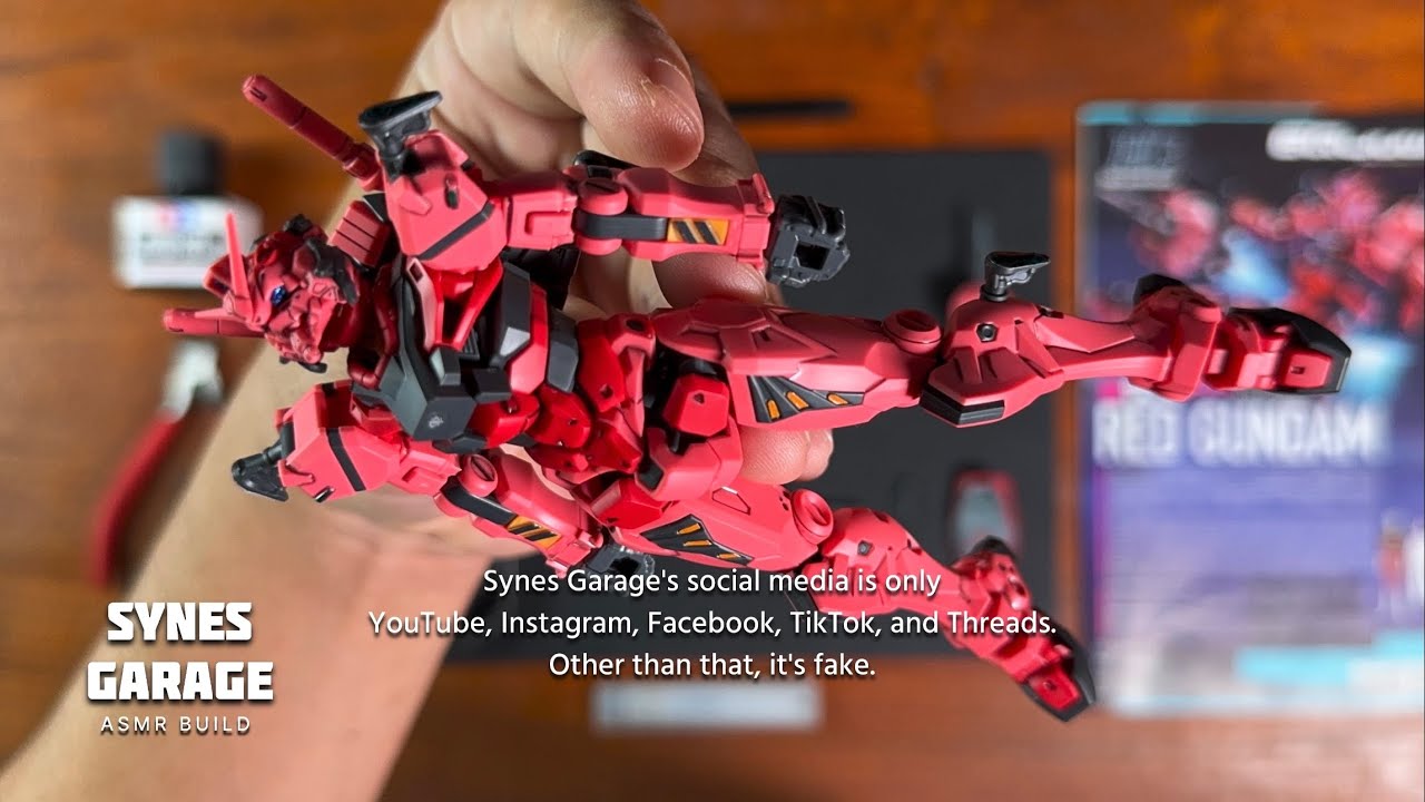 Red Gundam HG 1/144 | ASMR BUILD | Bandai