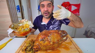 اكل راس خروف مشوي ومحمص لذيذ Roasted Lamb Head Eating Show Mukbang