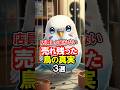 【99%が知らない】売れ残った鳥は一体どうなるのか?