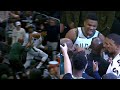 Giannis Antetokounmpo chases the Pacers for taking the game ball after he scored 64