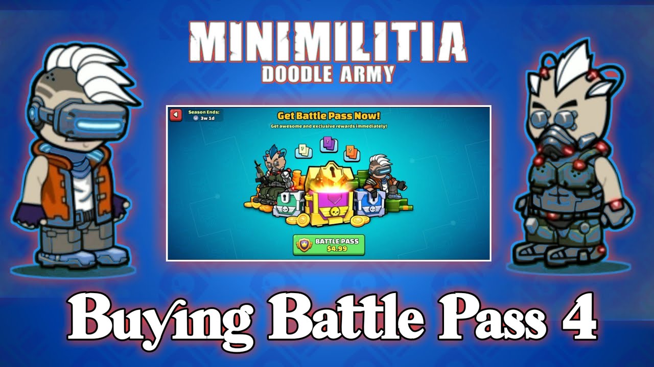 Buying Battle Pass Season 4 in Mini Militia | Battle Pass Season 4 ...