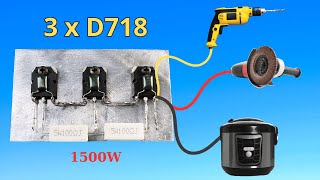 Unveiling the Secrets | How to turn 3 D718 into a powerful 220V INVERTER
