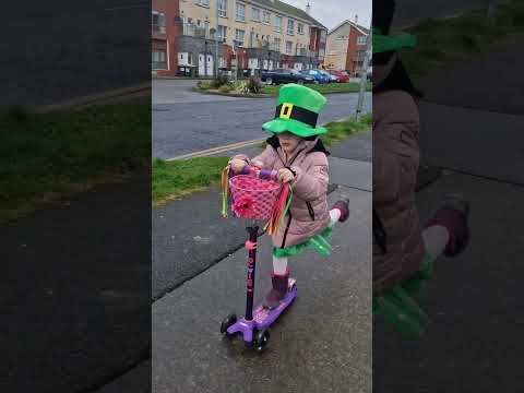 Leprechaun ride ❤️ green 💚 Cute girl Nilya