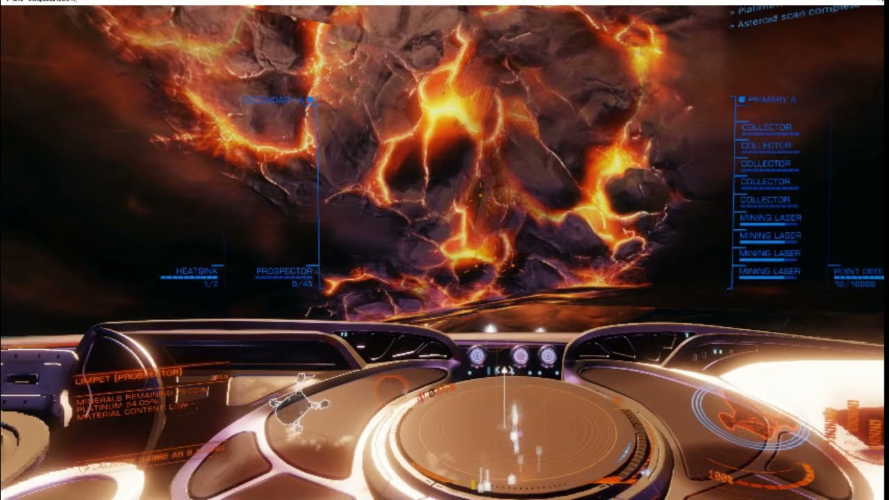 Elite Dangerous LaLande 34968 HazRES Plat speed mining