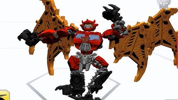 Transformers Construct Bot - Optimus Predaking Combined!