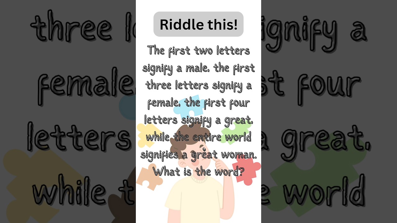 Brain Riddle with Answer. Can you guess? 