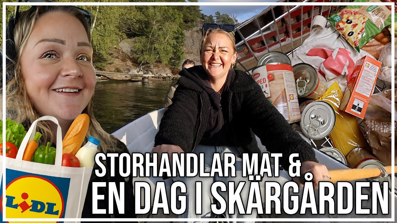 ROR BÅT I SKÄRGÅRDEN + HANDLA MAT MED MIG | VLOGG RINDÖ - YouTube