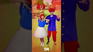 Old MacDonald Farm Song! CowGirl Dance Along #shorts #kidssongs