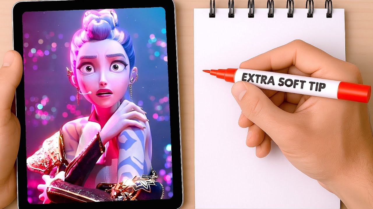 THE GLOW UP IS REAL: Rumi Huntrix K-POP Demon Hunter Fan Art 🤩✨