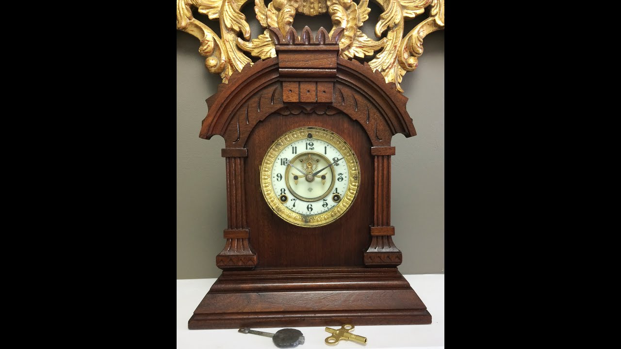 Clock Strike Chime Sound Skeleton ANSONIA Pendulum Mantel 767 BidAway