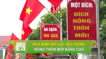 Hoà Bình nỗ lực xây dựng nông thôn mới nâng cao | VTC16